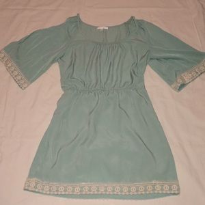 Bell Sleeve Turquoise Cold Should Dress